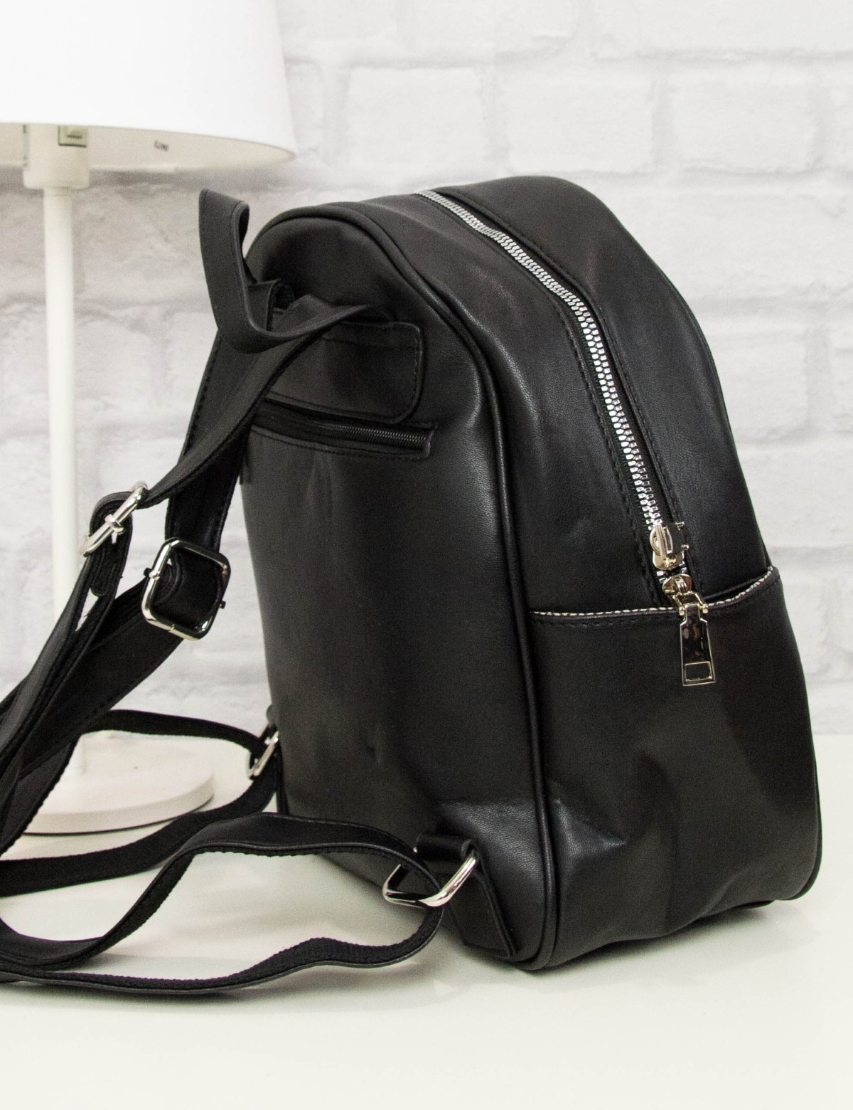 Γυναικείο μαύρο Mini Backpack καπιτονέ CK56852 φωτογραφία